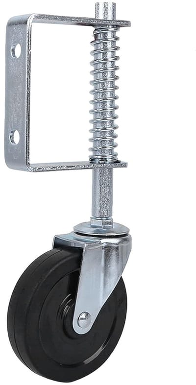 Veerbelaste rol - Zwenkwiel met veer - Poorten openen - Automatische hoogteaanpassing - 10 cm wiel