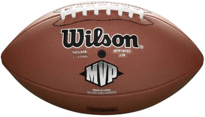 Wilson - NFL - American Football - MVP - Official Size - American Football - Volwassenen - Bruin - Inclusief Oppomp Naaldnippel