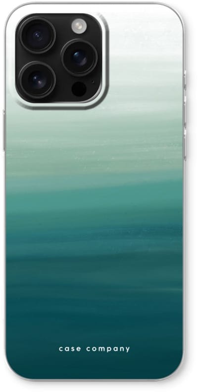 Case Company® - Hoesje geschikt voor iPhone 16 Pro Max hoesje - Ocean - Soft Cover Telefoonhoesje - Bescherming aan alle Kanten en Schermrand