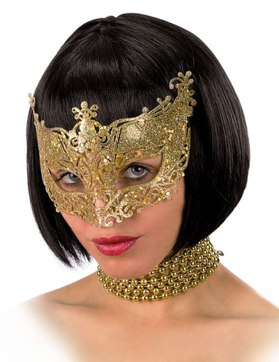 Partychimp - Oogmasker - Goud - Glitter