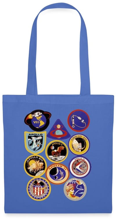 NASA Apollo-missie-insignes Tas Van Stof Schoudertas