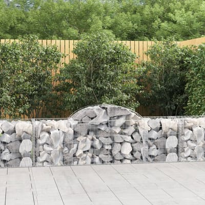 vidaXL Schanskorven 50 st gewelfd 200x50x60/80 cm ijzer