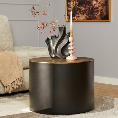 Starfurn - Salontafel Fiore - Zwart - 60x60x45 cm