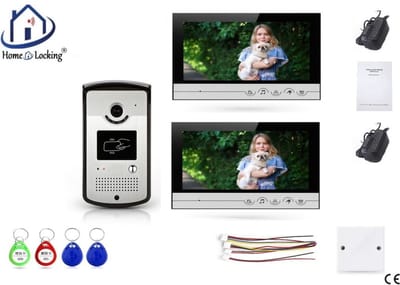 Home-Locking complete deur intercom/videofoon met 1 binnen paneel.DT-2201-1-1