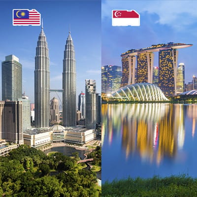 InternationalSIM Data Simkaart Maleisië & Singapore - 10 GB - 30 dagen
