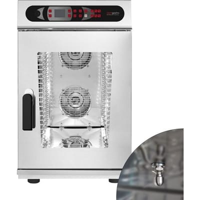 GGM Gastro Kombidämpfer - Digital - 10x GN 1/1 - inkl. Waschsystem & Temperaturfühler Zilver