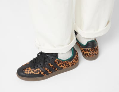 adidas Samba OG Cheetah Pack - Collegiate Green Dames Sneakers Bruin Core-Black Crème-Wit JI2735 36