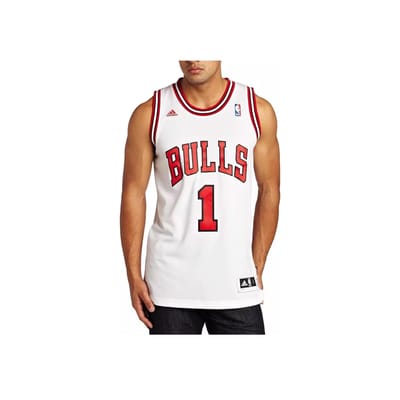 Adidas X NBA Samenwerking Rose Bulls 1 Geborduurde Swingman Fan Editie Jersey Unisex Jerseys Wit U08972 L white