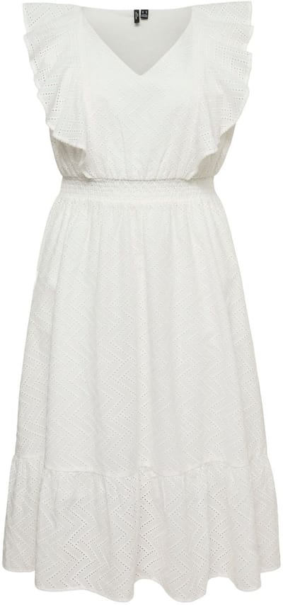 Vero Moda Curve Gesmokte jurk VMCANNA Midi-jurk