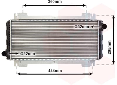 Van Wezel - RADIATOR VOOR FORD FIESTA II 1983-1989 6134546