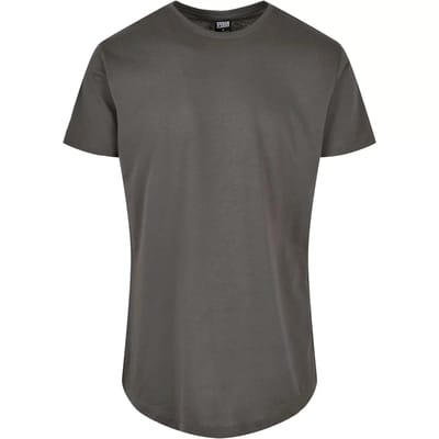 Urban Classics - Shaped Long Heren T-shirt - XS - Grijs