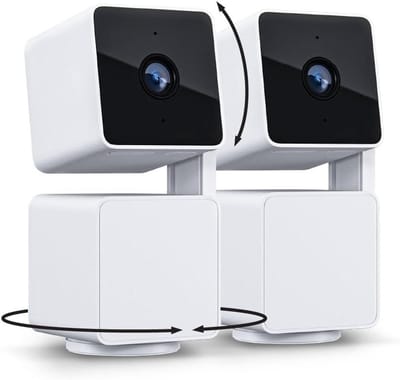 Beveiligingscamera - Pan Tilt Camera - Huisbewaking - Full HD Kleuren Nachtzicht - 1080p Resolutie - Wit