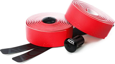 ACID stuurlint - Stuurtape - Microvezels en nanofinishing - Inclusief aluminium expander-eindplug - Dikte 3,5 mm - Polyurethaan - L2000xB30xD3,5 mm - Rood