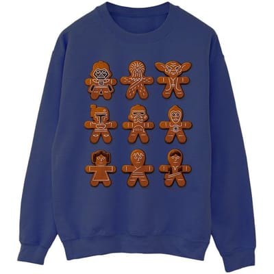 Star Wars Heren Kerstmis Peperkoek Sweatshirt (Marineblauw)