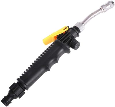 Slangpistool - Hogedrukspuitkop - Auto Wassen - Roestvrij Staal - 30cm - Zilver