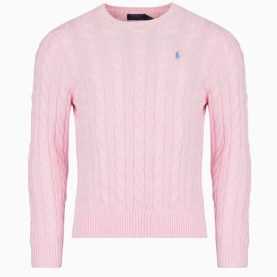 Trui Polo Ralph Lauren PULL COL ROND EN MAILLE TORSADEE