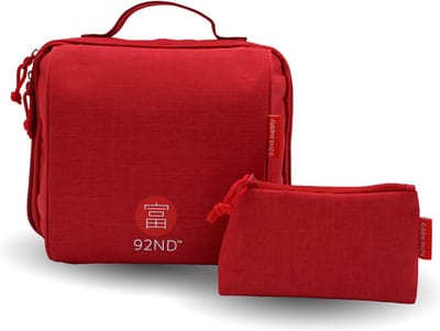 92ND.SUPPLY - Toilettas dames - Rood- Toilettas vrouwen ophangen - Incl. Gratis make-up tasje