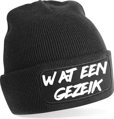 Wat een gezeik Warme Wintermuts | Beanie | Muts | Winter | Kou | Wat een gezeik | Tekst | Cadeau | Apres Ski | Wintersport | Skimuts | Verzending binnen 24 uur!