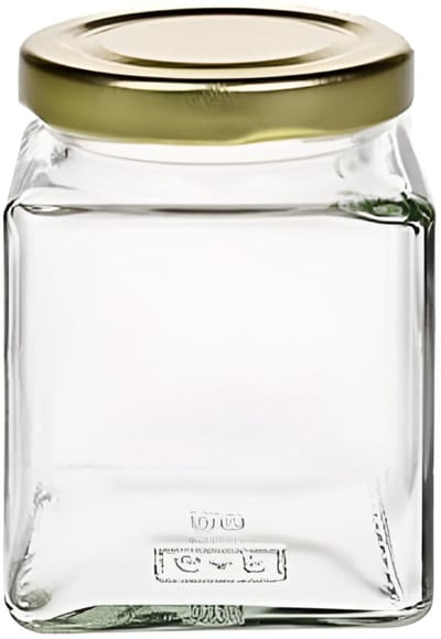 Candala inmaakpot 210 ml jampotten, kruidenpotjes, glazen potjes, met schroefdop (kleur goud), incl. trechter