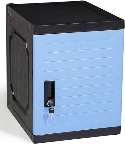 Opbergkluis Mini - Stapelbare Box - Spullen Opbergen - Vergrendelbaar en Stapelbaar - 90 Liter Capaciteit - Blauw