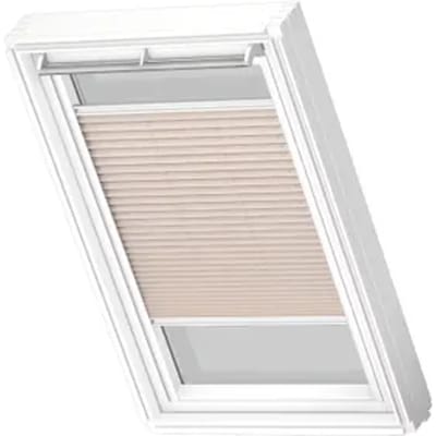 Velux Manueel Lichtdoorlatend Plisségordijn White Line Fhl Mk08 1275swl Naturel