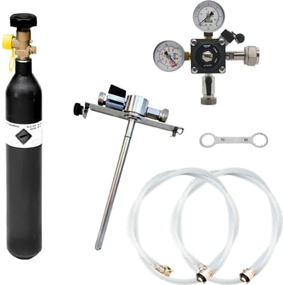 Accessoirepakket voor Biertap 1 kraan - met 5L Professionele Adapter, bierslang 7mm en CO2-fles 0,5 kg