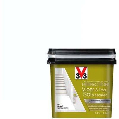 V33 Vloer- En Trapverf Renovatie Perfection Wit Zijdeglans 750ml