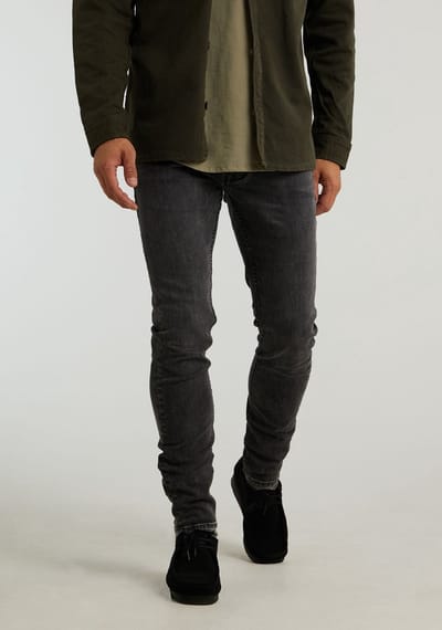 Chasin' Jeans Slim-fit jeans Carter Whales Donkergrijs Maat W27L32