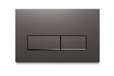 Profielenloods - Bedieningspaneel gunmetal chroom - Passend op Geberit up 300 up320 up720 - Rechthoek