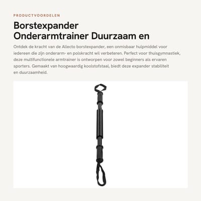 Dailygoods- Borstexpander - Onderarmsterkte Trainer - Multifunctionele Armkrachttrainer - Antislip Handgreep - Koolstofstaal - 3 Stuks - Krachttrainer