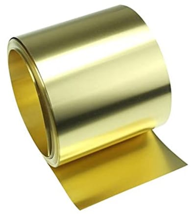 Metalen Folierollen - Messing Plaat - Hobby Ambachten - Hoge Zuiverheid - 0.6x200x1000mm - Goud