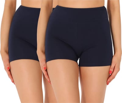 Merry Style Dames Leggings - Shorts - Korte - Katoen - Wielershorts - 2Pack - MS-MS10-359-LE-2P - Marineblauw/Marineblauw (2Pack) - XS
