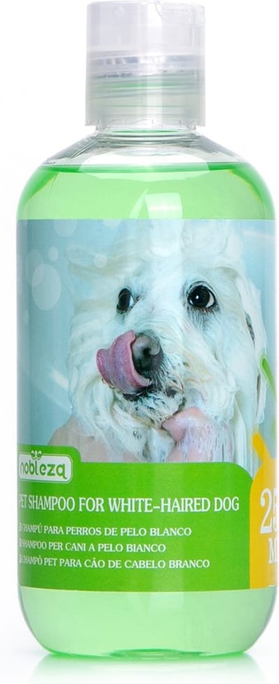 Nobleza Hondenshampoo Witte Vacht - Shampoo voor Witte Honden - Verzorgende Hondenshampoo - 250 ml