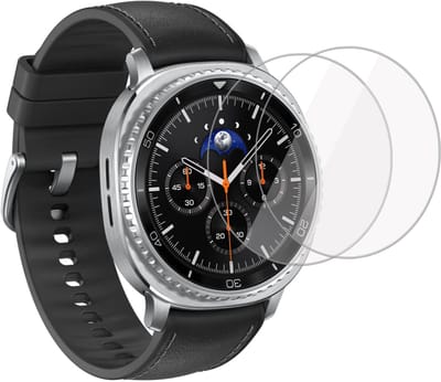 2x Folie Screenprotector Geschikt voor Samsung Galaxy Watch 8 Classic - Screenprotector - Beschermglas Folie