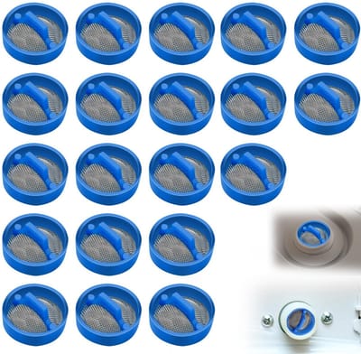 Dailygoods- Wasmachinefilter 20pcs - Waterinlaatventiel - Filterhuls - Herbruikbaar - Hoogwaardige kunststof - Efficiënte filtering - Waterfilter
