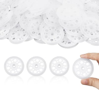 Set van 200 PP kunststof ringen - 45 mm - ideale ondersteuning voor isolatieplaten - duurzame bevestigingsringen voor schuimisolatie