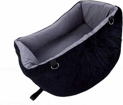Huisdier Reisbed - Honden Autostoel - Veilig Reizen - Waterdichte Bescherming - 48x46x28 cm - Grijs