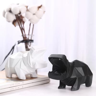 Nordisch Creatief Ontwerp Nijlpaard Ornamenten Hars Ambacht Spaarpot Kinderen Dier Spaarpot Decoratie Ornamenten Duurzaam