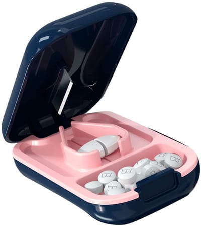 Dailygoody - Pillensnijder - Medicijnsnijder - Handig en draagbaar - Compact formaat - Tablet splitter - Voor thuisgebruik - Geschikt voor pc-tablets