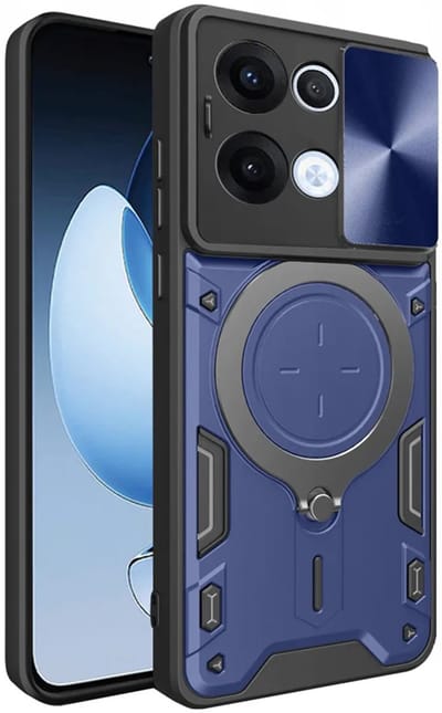 Hoesje geschikt voor Oppo Reno13 - Techsuit CamGuard Pro Back Cover - Blauw