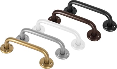 Zilveren Wandbeugel - Extra Grip - 30 cm - Handgreep / Wandgreep Voor Badkamer / Douche / Toilet - Toiletbeugel - Badgreep - Douchegreep - Non-Slip Grab Bar - Keuken - Trap - Handgreep Keukenkastjes - Veiligheidsgreep - Inclusief Schroeven