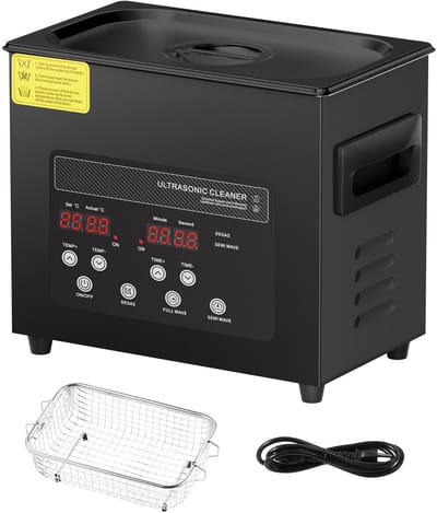3 L Ultrasone Reiniger, 120 W Digitale Reiniger met Zachte Modus En Verbeterde Ontgassing, 40 Khz Ultrasone Reiniger met Verwarming En Timer voor Sieraden, Brillen, Gereedschap En Houders
