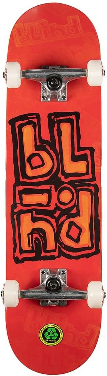 Compleet Skateboard 8.0 inch Breed Orange - Inclusief Trucks en Wielen