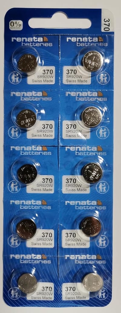 Knoopcel Batterijen - Kleine Batterijen - Horloge Reparatie - Zilveroxide Kwaliteit - 10 Stuks - Zilver