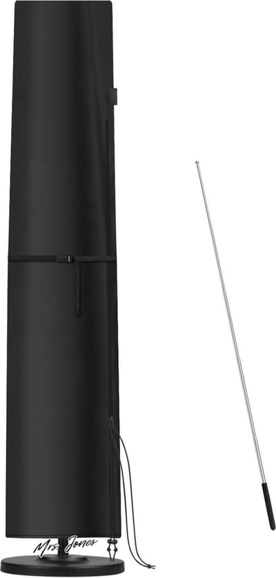 Mrs. Jones Beschermhoes voor zweefparasol - waterdicht - Ø 300 cm Ø 400 cm Ø 500 cm - met stang - voor parasol van 3-5 m - 280 x 50/60 cm .