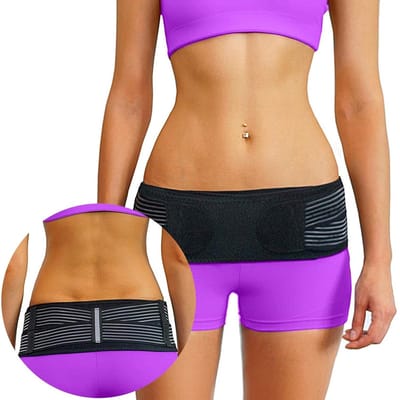 Hip Belt voor Rugpijnverlichting - Uniseks Bekkenbrace voor Sciatica Pijn - Stabiliseert SI-gewricht - Verstelbare Ondersteuning Rug, Bekken en Benen