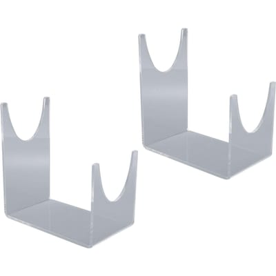 2 stuks Acryl Sjofar Standaard Helder Transparant Sjofar Standaard Stevige Sjofar Houder voor Huis Kantoor Decor white
