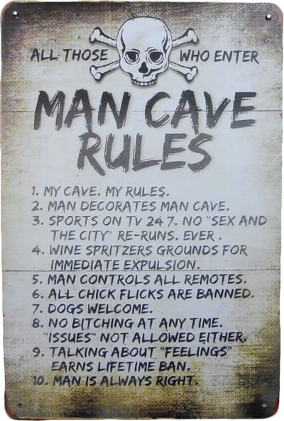 Wandbord - All those - Metalen wandbord - Retro - Mancave - Mancave decoratie - Tekst bord - Metal sign - Bar decoratie - UV bestendig - Wand Decoratie - Metalen bord - Wandborden - 20 x 30 cm - Cave