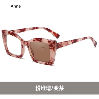 2-in-1 Slimme Fotochemische Leesbril voor Dames Luxe Presbyopie Zonnebril Unisex Verziendheid Bril Sterkte +1.0+1.5 2.5