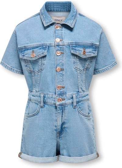 ONLY - Kogcastel playsuit denim - Blauw - Maat 140